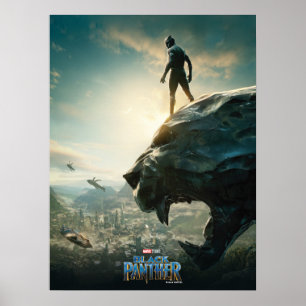 Black Panther Black Panther Standing Atop Lair Poster
