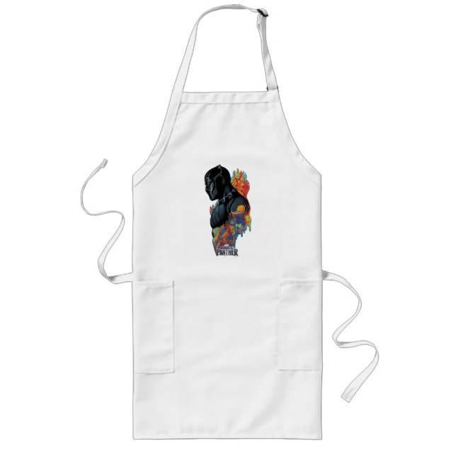 Black Panther | Black Panther Tribal Graffiti Long Apron (Front)