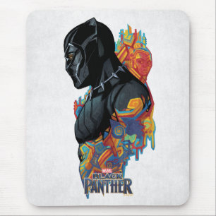 Black Panther Black Panther Tribal Graffiti Mouse Pad