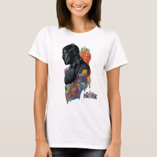 Black Panther   Black Panther Tribal Graffiti T-Shirt