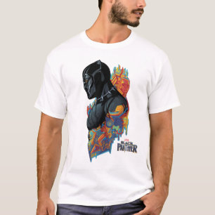 Black Panther   Black Panther Tribal Graffiti T-Shirt