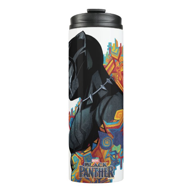 Black Panther | Black Panther Tribal Graffiti Thermal Tumbler (Front)