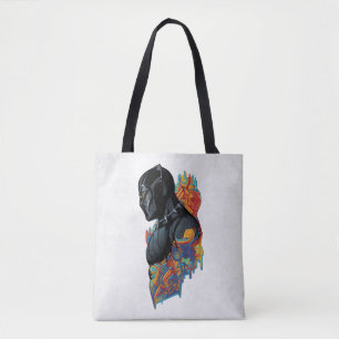 Black Panther   Black Panther Tribal Graffiti Tote Bag