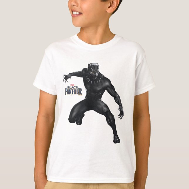Black Panther | Black Panther Vibranium Suit T-Shirt (Front)