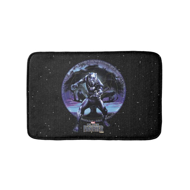 Black Panther | Black Panthers In Wawa Tree Bath Mat (Front)