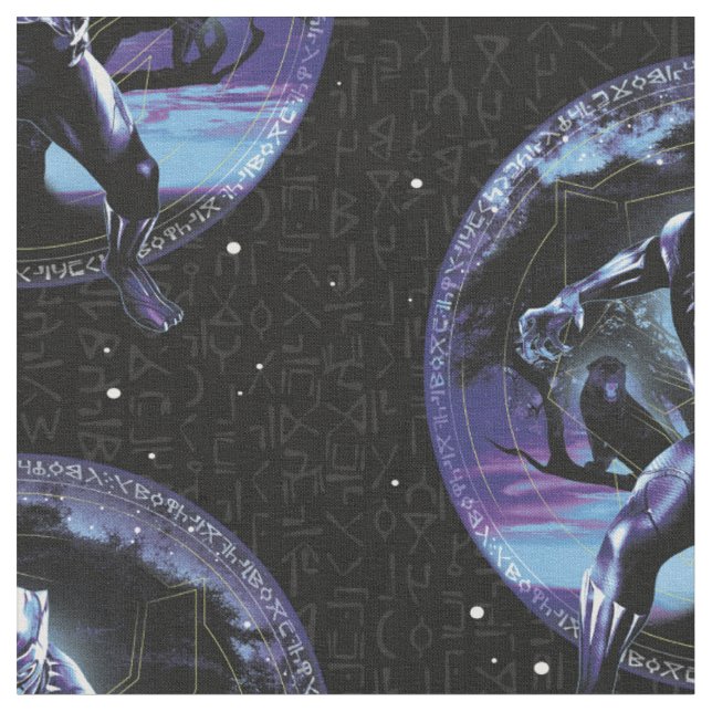 Black Panther | Black Panthers In Wawa Tree Fabric (Close Up)