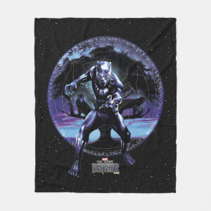Black Panther   Black Panthers In Wawa Tree Fleece Blanket