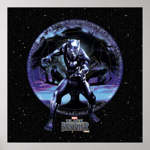 Black Panther   Black Panthers In Wawa Tree Poster