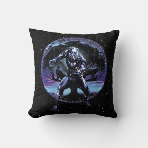 Black Panther   Black Panthers In Wawa Tree Throw Pillow