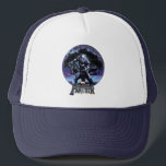 Black Panther | Black Panthers In Wawa Tree Trucker Hat<br><div class="desc">Check out Black Panther with his claws out in this circular tribal graphic,  standing in front of a Wawa tree that holds two black panthers.</div>