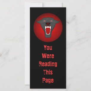 Black Panther Bookmark Template