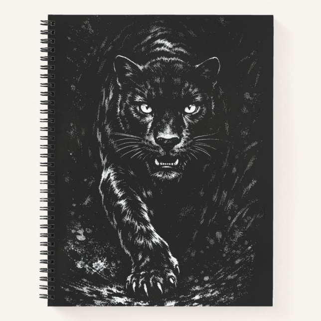 Black Panther — by BurnsInHell Notebook (Front)