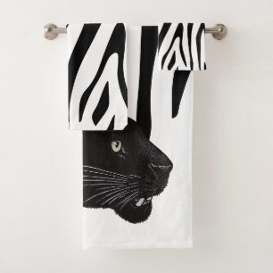 Black Panther by Toshi Yoshida Towel