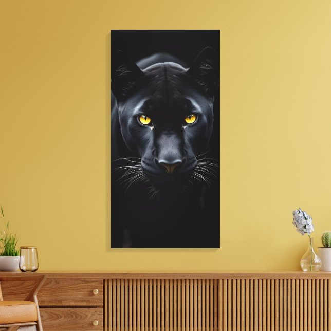 Black Panther Canvas Print (Insitu(LivingRoom))