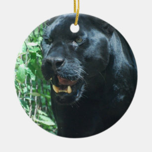Black Panther Cat Ornament