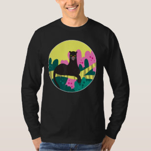 Black Panther Cats Animals Motif Big Cats Zoo Anim T-Shirt