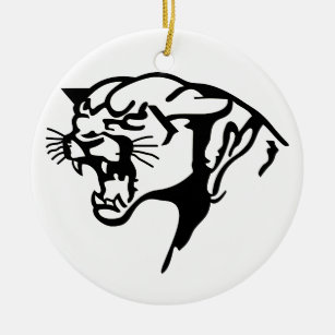 Black Panther Ceramic Ornament