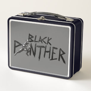Black Panther Character Art Name Metal Lunch Box