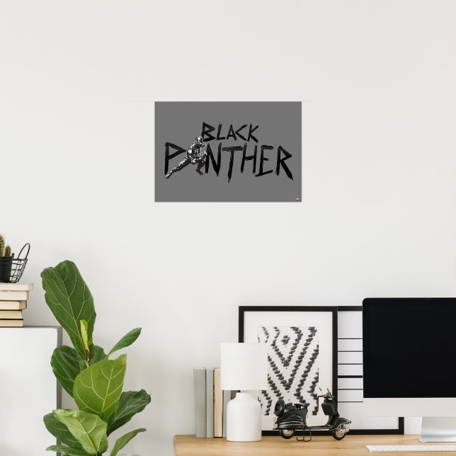 Black Panther Character Art Name Poster (Home Office)