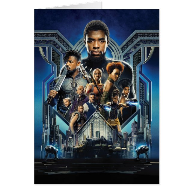 Black Panther | Characters Over Wakanda (Front)