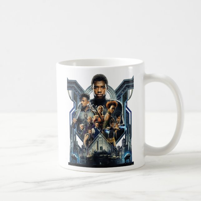 Black Panther | Characters Over Wakanda Coffee Mug (Right)
