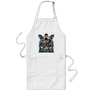 Black Panther   Characters Over Wakanda Long Apron