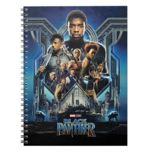 Black Panther   Characters Over Wakanda Notebook