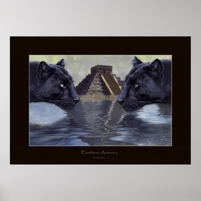BLACK PANTHER & CHICHEN ITZA Art Poster (Front)