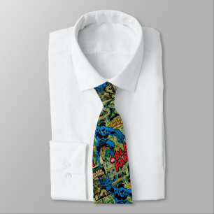 Black Panther Comic Book Pattern Tie