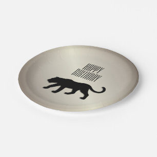 Black Panther Custom Party Paper Plate