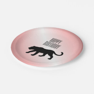 Black Panther Custom Party Paper Plate