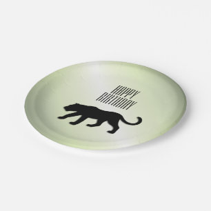 Black Panther Custom Party Paper Plate