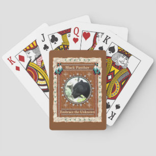 Black Panther Energy Embrace the Unknown Playing Cards