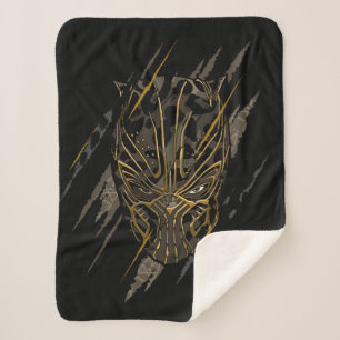 Black Panther   Erik Killmonger Claw Marks Sherpa Blanket