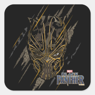 Black Panther   Erik Killmonger Claw Marks Square Sticker