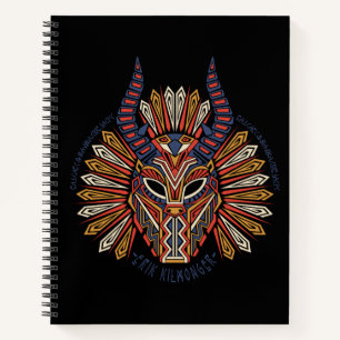Black Panther   Erik Killmonger Tribal Mask Icon Notebook