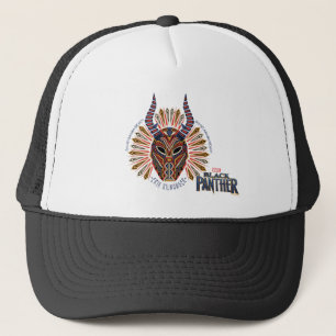 Black Panther   Erik Killmonger Tribal Mask Icon Trucker Hat