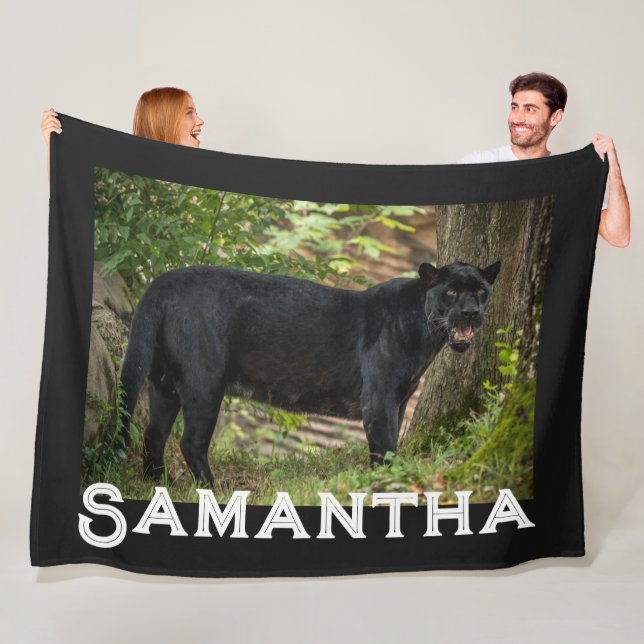 Black Panther Fleece Blanket (In Situ)