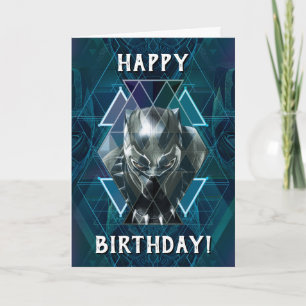 Black Panther   Geometric Character Pattern Card