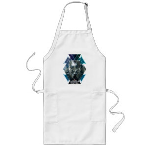 Black Panther   Geometric Character Pattern Long Apron
