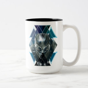Black Panther   Geometric Character Pattern Two-Tone Coffee Mug