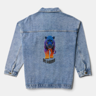 Black Panther Graphic "I'm Here" T-Shirt Denim Jacket