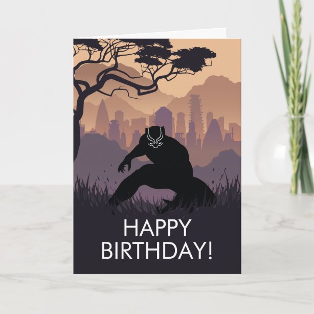 Black Panther Cards, Greeting Cards &amp; More | Zazzle CA