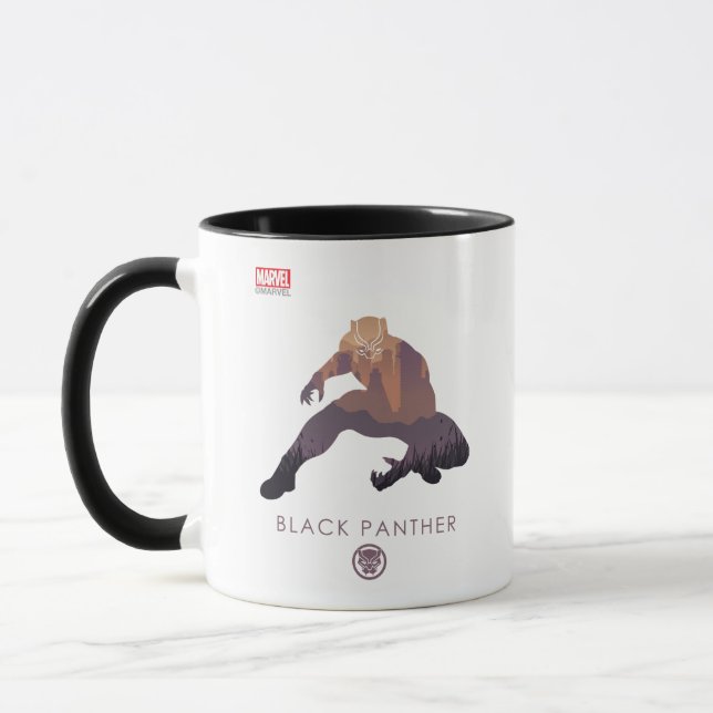 Black Panther Heroic Silhouette Mug (Left)