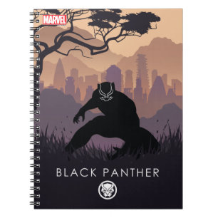 Black Panther Heroic Silhouette Notebook