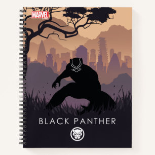 Black Panther Heroic Silhouette Notebook