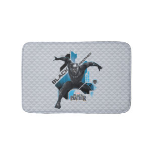 Black Panther   High-Tech Character Graphic Bath Mat
