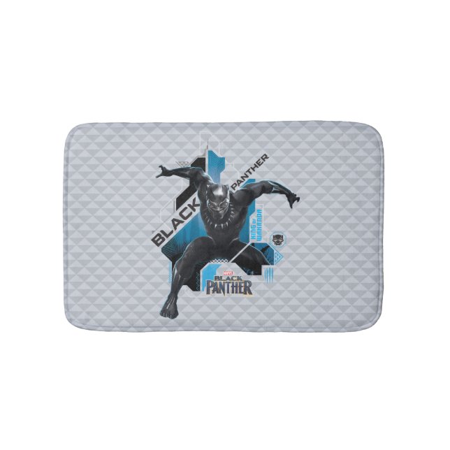 Black Panther | High-Tech Character Graphic Bath Mat (Front)