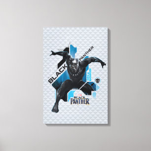 Black Panther   High-Tech Character Graphic Canvas Print