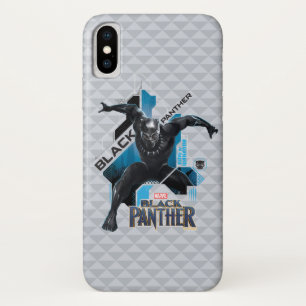 Black Panther   High-Tech Character Graphic iPhone X Case